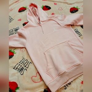 pink hoodie
